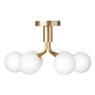 Nuura - Apiales 6 Lampa Sufitowa Brushed Brass/Opal