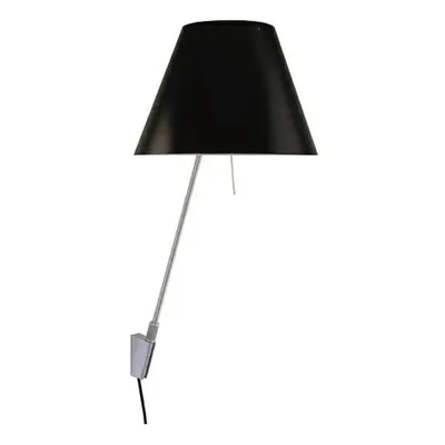 Luceplan - Costanza Lampa Ścienna ze Ściemniaczem Alu/Liquorice Black