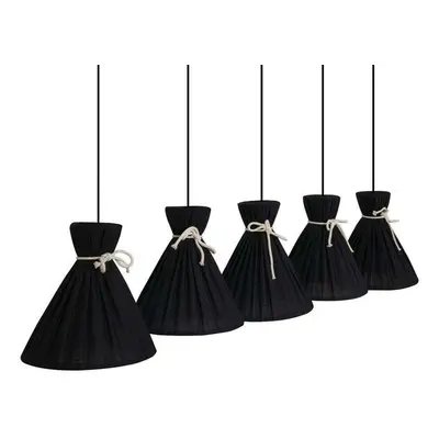 Envostar - Lola 5 Lampa Wisząca Black/Beige