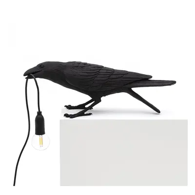 Seletti - Bird Lamp Playing Lampa Stołowa Zewnętrzna Czarna