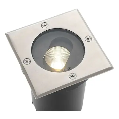 Lucande - Doris LED Square Reflektor Sufitowy Wpuszczany Steel