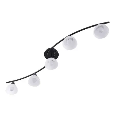 Lindby - Della 5 Lampa Sufitowa Black/Opal