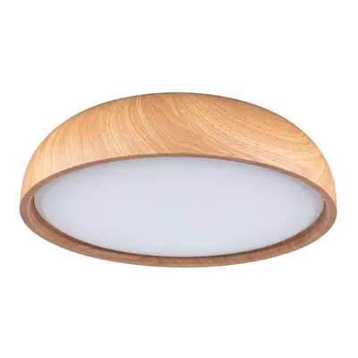 Paulmann - Oka LED Lampa Sufitowa IP44 Biała/Drewniana