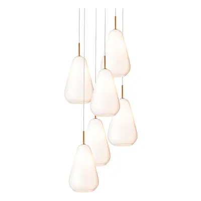 Nuura - Anoli 6 Żyrandol Nordic Gold/Opal