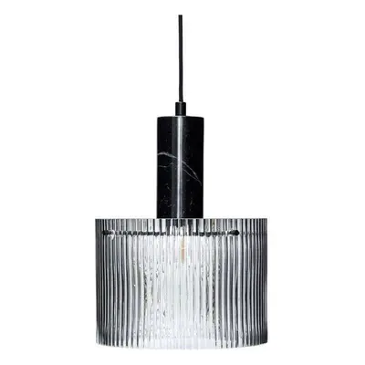 Hübsch - Revolve Lampa Wiszaca Large Textured/Black