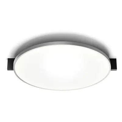 Light-Point - Inlay Round C3 Lampa Sufitowa Matt Black/Satin Silver