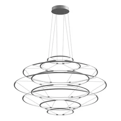 Nemo Lighting - Drop 9 Lampa Wisząca Satin Silver