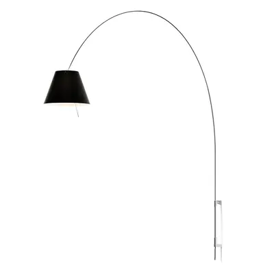 Luceplan - Lady Costanza Lampa Ścienna ze Ściemniaczem Czarna/Aluminium