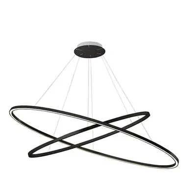 Nemo Lighting - Ellisse Double Lampa Wisząca Black