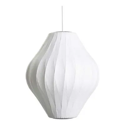 Herman Miller - Nelson Pear Crisscross Bubble Lampa Wisząca M Off-White