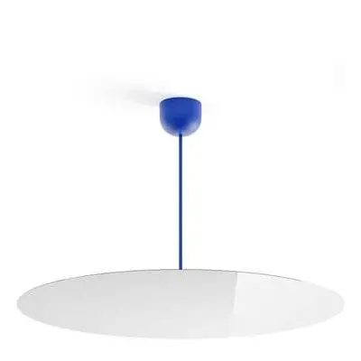 Luceplan - Millimetro Lampa Sufitowa H53 Ø85 Royal Blue/Mirror