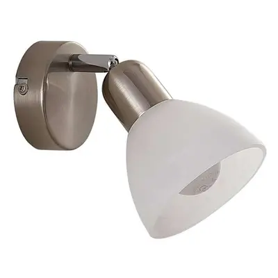 Lindby - Paulina LED Lampa Ścienna Satin Nickel/White