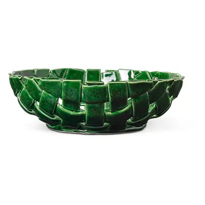 Ferm Living - Plait Bowl Ø30 Emerald Zielona