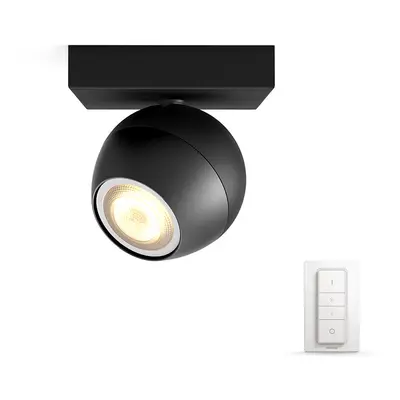 Philips Hue - Buckram Lampa Sufitowa Single Spot m/Switch White Amb. Black