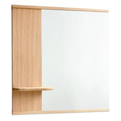 Moebe - Mirror With A Shelf Lustro 70cm Dąb