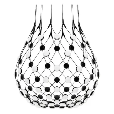 Luceplan - Mesh Lampa Wisząca Ø80xH60 5m w/Wireless Kit Black