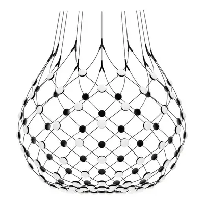 Luceplan - Mesh Lampa Wisząca Ø100xH90 Phase 4m Black
