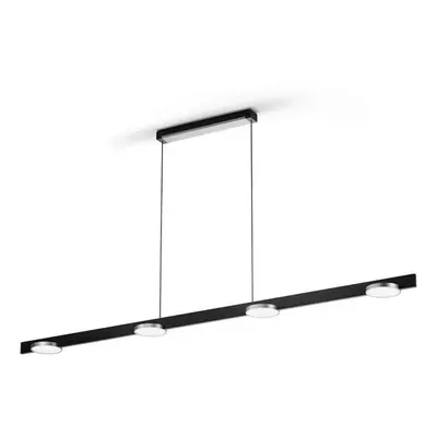 LIGHT-POINT - Lampa wisząca Inlay S1800 Linear, czarna/srebrna