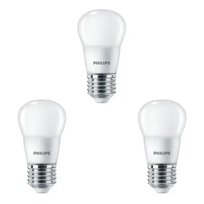 Philips - 3-pack Żarówka LED 5W Plastik Korona (470lm) E27