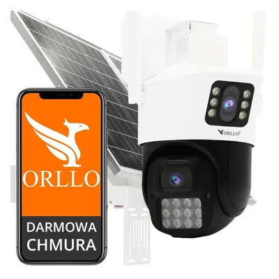 Kamera Obrotowa Zewnętrzna WiFi IP 2 Obiektywy ORLLO Z19 DUAL z Panelem Fotowoltaicznym SM6030 P