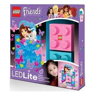 LEGO Friends NI3O Lampka Klocek Olivia + naklejka na ścianę