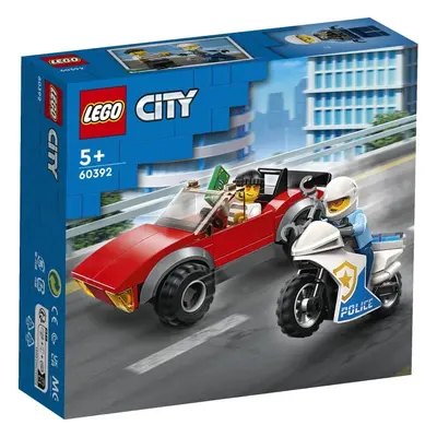 LEGO 60392 City Motocykl policyjny – pościg za samochodem