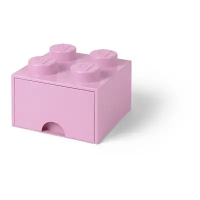 LEGO 40051738 Pojemnik na klocki z szufladą 2x2 różowy