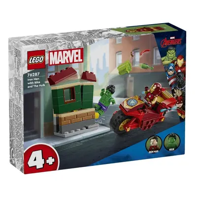 LEGO 76287 Super Heroes Iron Man z motocyklem i Hulk