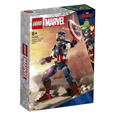 LEGO 76258 Super Heroes Figurka Kapitana Ameryki do zbudowania