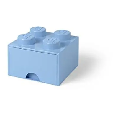 LEGO 40051736 Pojemnik na klocki z szufladą 2x2 jasnoniebieski