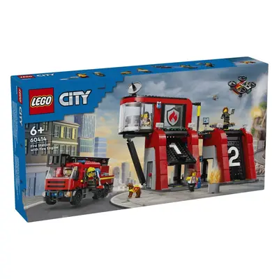 LEGO 60414 City Remiza strażacka z wozem strażackim