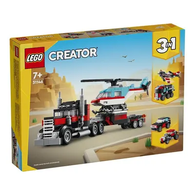 LEGO 31146 Creator Ciężarówka z platformą i helikopterem