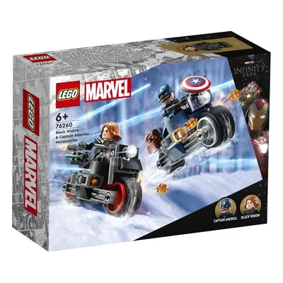 LEGO 76260 Super Heroes Motocykle Czarnej Wdowy i Kapitana Ameryki