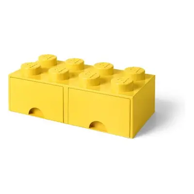 LEGO 40061732 Pojemnik na klocki z szufladami 4x2 żółty