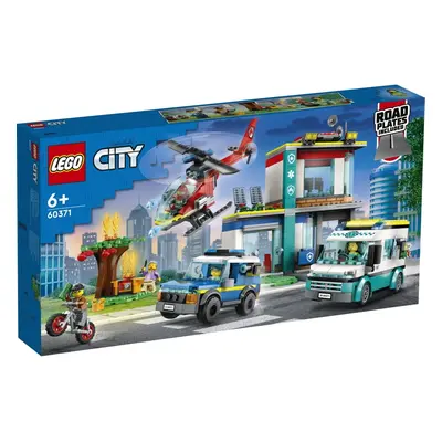 LEGO 60371 City Parking dla pojazdów uprzywilejowanych