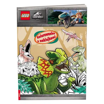 LEGO JURASSIC WORLD NA6201 KOLOROWANKA Z NAKLEJKAMI