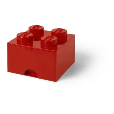 LEGO 40051730 Pojemnik na klocki z szufladą 2x2 czerwony