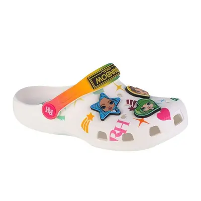 Klapki Crocs Classic Rainbow High Kids Clog 208117-90H białe