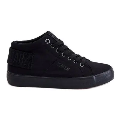 Damskie Klasyczne Wysokie Trampki Big Star LL274001 Czarne