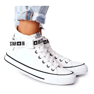 Wysokie Ocieplane Trampki Big Star GG274027 Białe