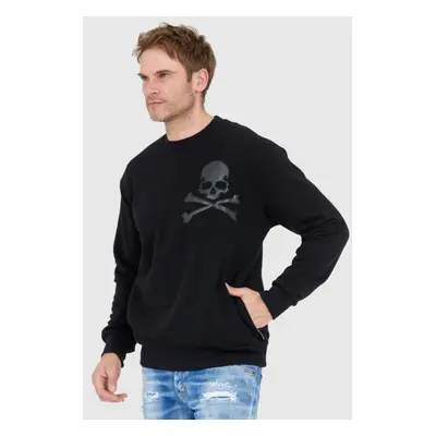 PHILIPP PLEIN Czarna bluza męska ls skull