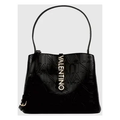 VALENTINO Klasyczna logowana czarna torebka Lio Re Hobo Bag