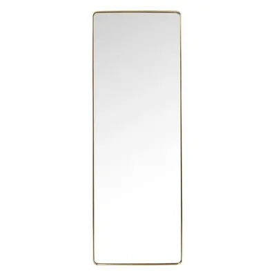 Lustro Curve Rectangular Brass 200x70cm Kare