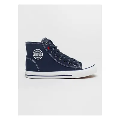 Trampki damskie wysokie granatowe JJ274A504