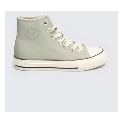 Trampki damskie wysokie pistacjowe RR274643