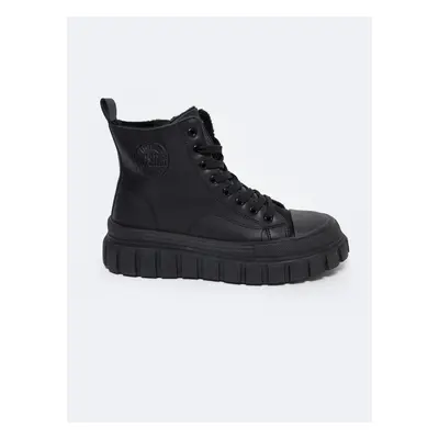 Trampki damskie wysokie czarne MM274625 906