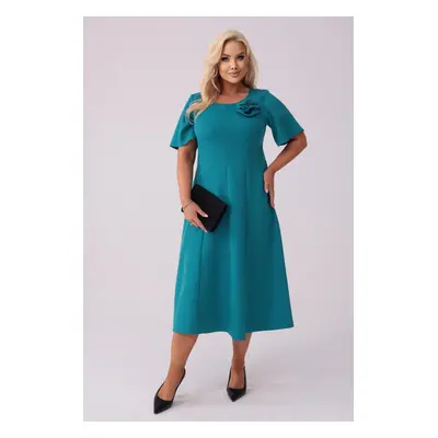 Elegancka sukienka Doris na wesele w odcieniach zieleni PLUS SIZE