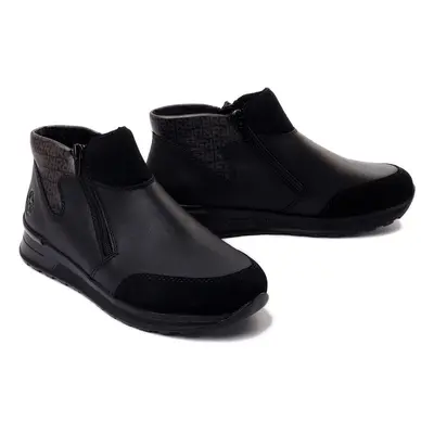 RIEKER N1452-00 black, botki damskie