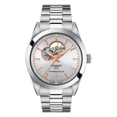 Zegarek Męski TISSOT Powermatic 80 Open Heart T-CLASSIC T127.407.11.031.01