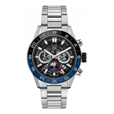 Zegarek Męski TAG HEUER Chronograph Twin Time Carrera CBG2A1Z.BA0658